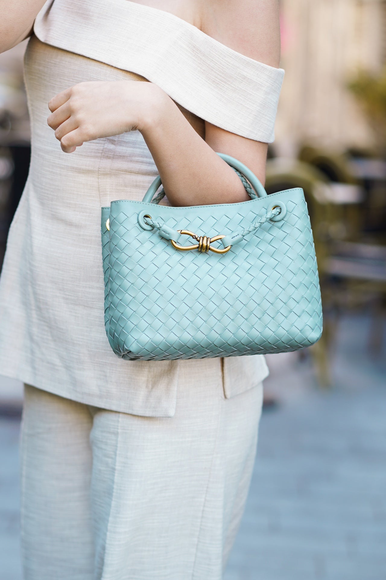 DIANA BAG MINI - TEAL BLUE