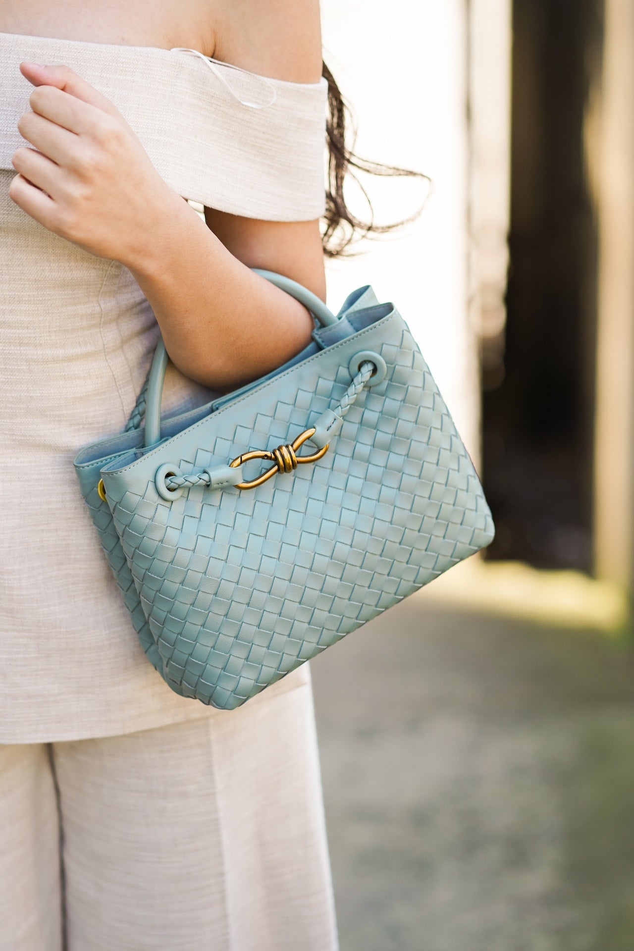 DIANA BAG MINI - TEAL BLUE