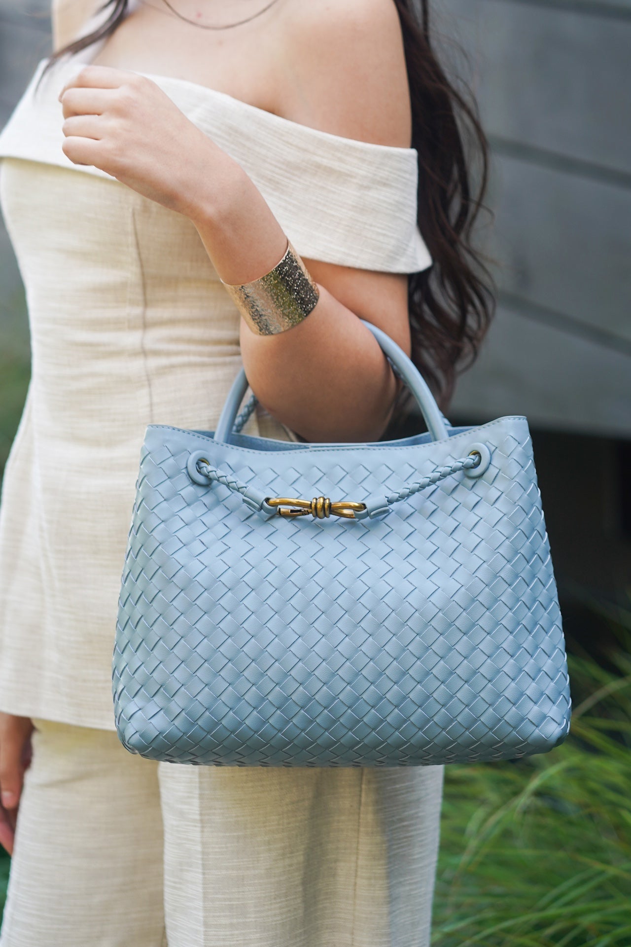 DIANA BAG LARGE - LIGHT BLUE